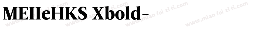 MEIIeHKS Xbold字体转换